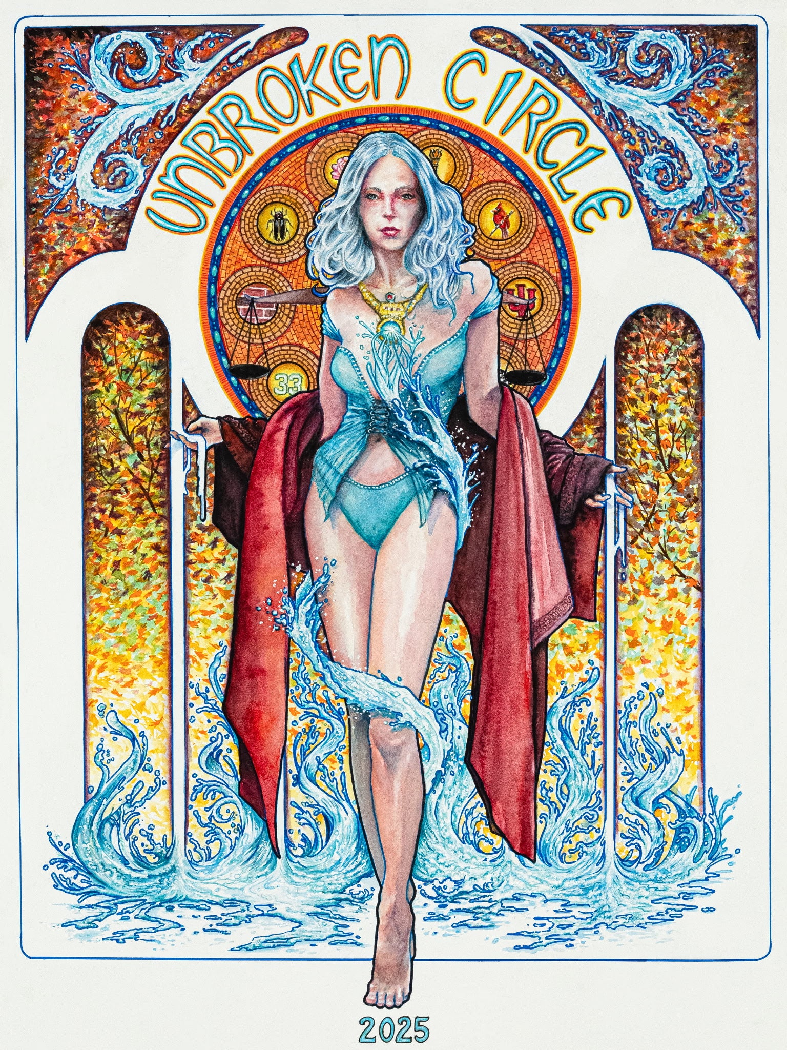 “Princess of the Rivers” painted poster by Isaac Denton Art